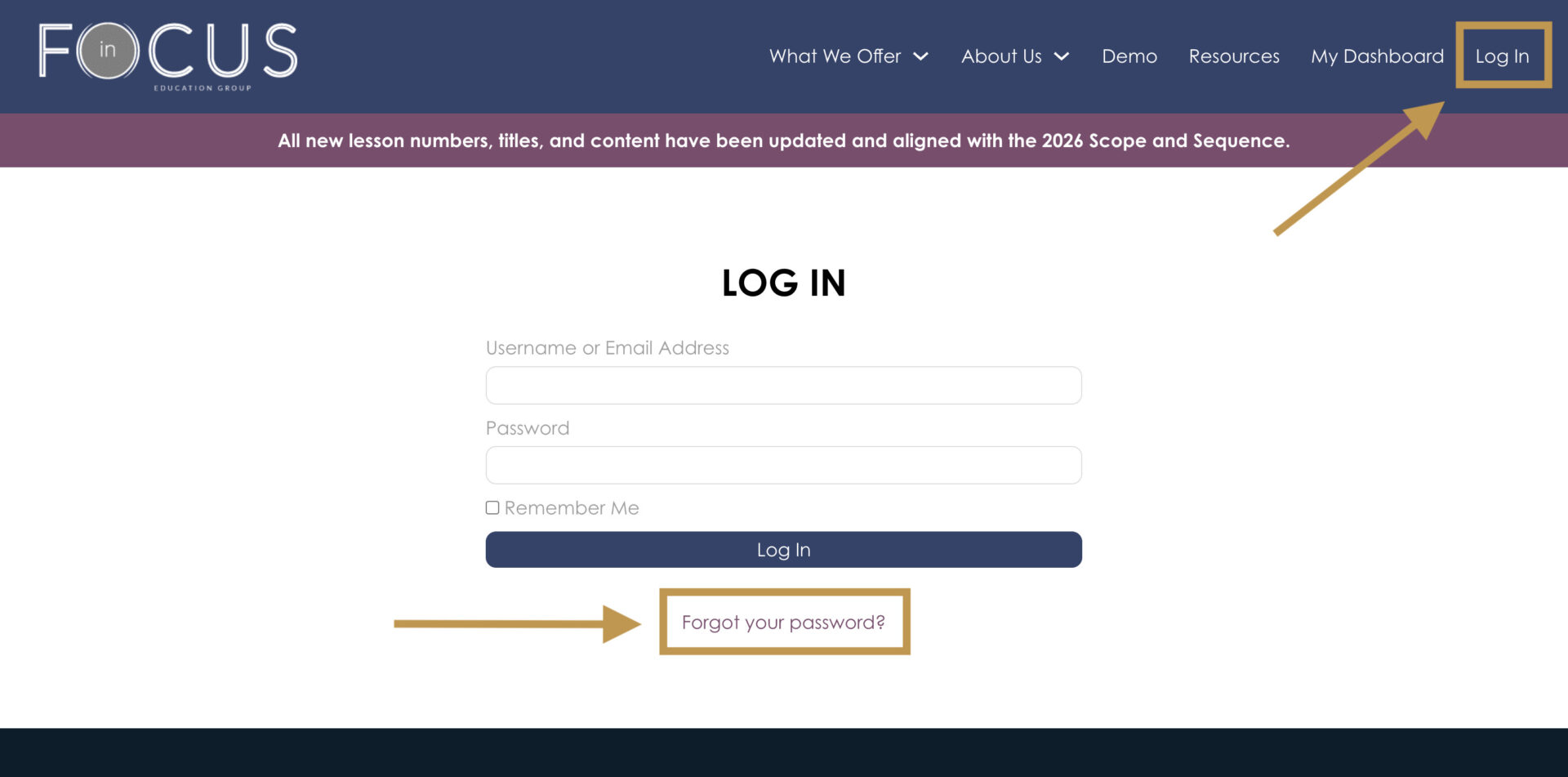 Forgot Password Login